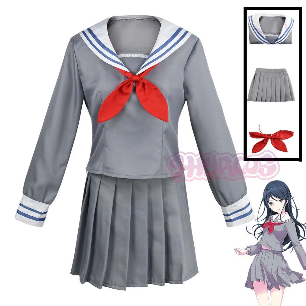 Project Stage Feat Hoshino Ichika Azusawa Kohane School Uniform Sailor Outfit Anime Cosplay Costume 3PCS JK Halloween Cosplay