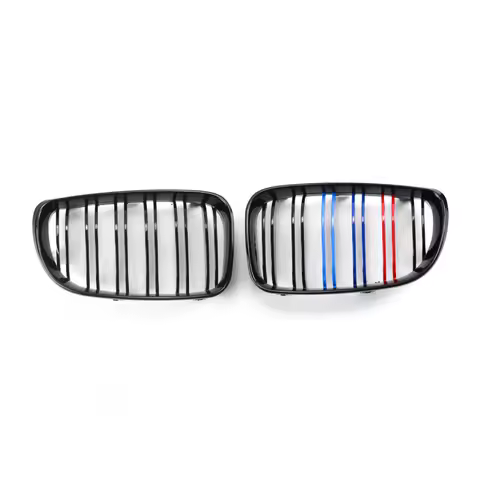 Suitable for BMW 1 Series E87 2008-2014 Car Parts Dual Line Engine Hood Grille Replacement Three-Color Grid