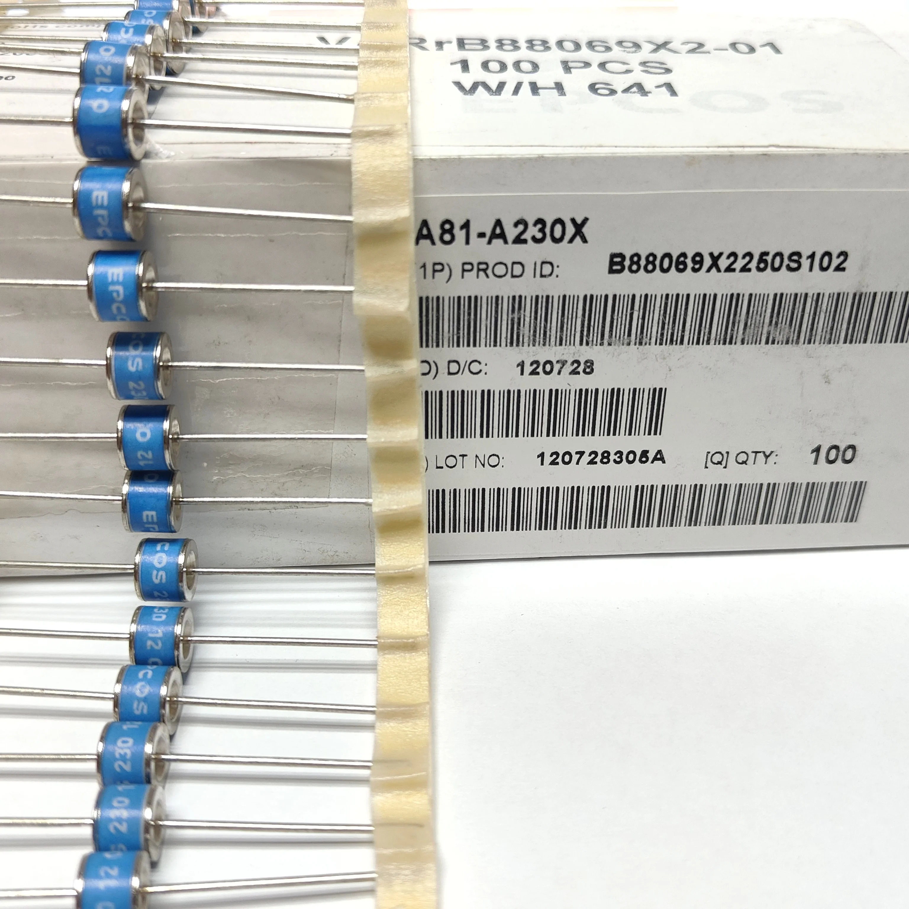 5/10PCS Original TDK Ceramic GDTs A81-A230X B88069X2250S102 EPCOS 230 12 20KA 2R 230V Gas Discharge Tubes 8*6MM Surge Arresters