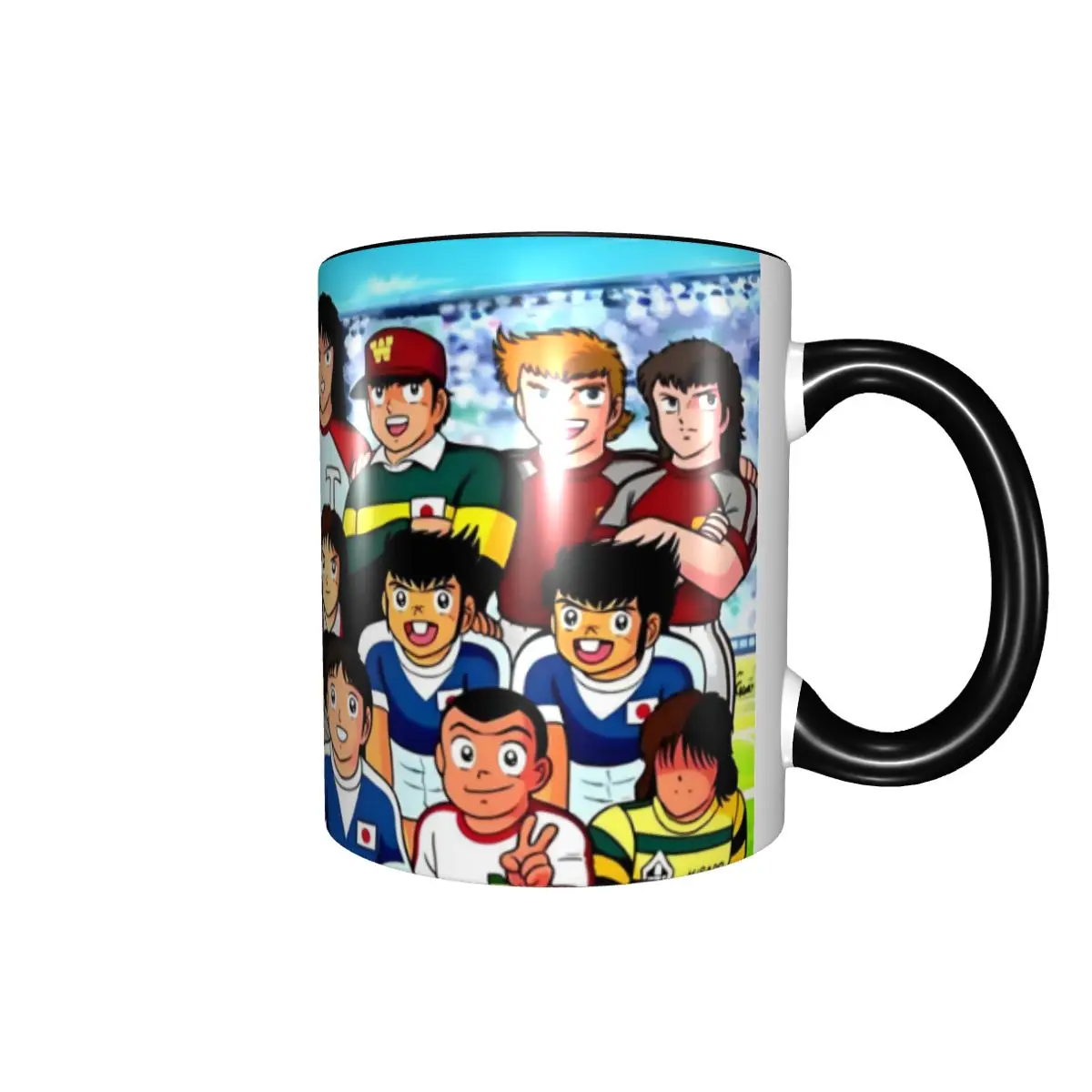Japan Anime Football Manga C-Captain T-Tsubasa Mugs DIY Ceramic Milk Tea Coffee Cups