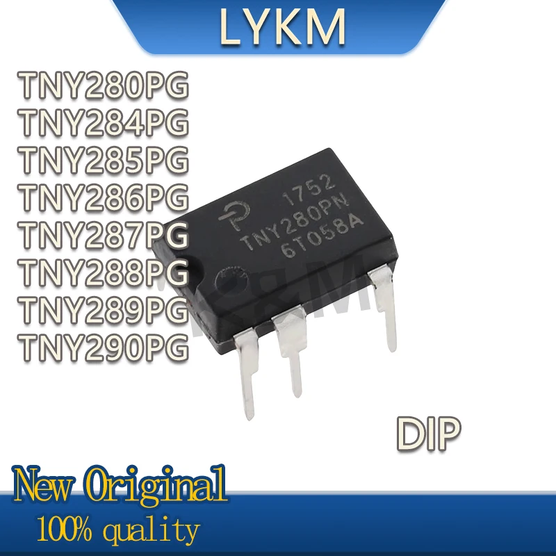 5/PCS New Original TNY280PG TNY284PG TNY285PG TNY286PG TNY287PG TNY288PG TNY289PG TNY290PG DIP Power management chip In Stock