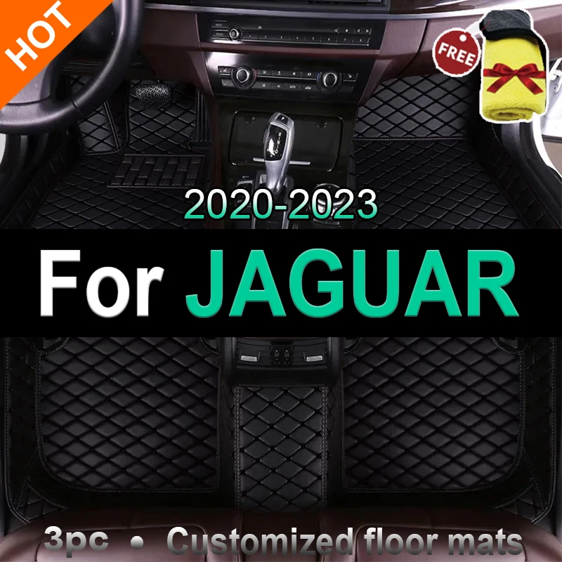 Car Floor Mats For JAGUAR E-Pace F-Pace F-Type Coupe F-Type conver XE XF XFR XJ6 XJ8 XJL 4seat XJL 5seat car Accessories