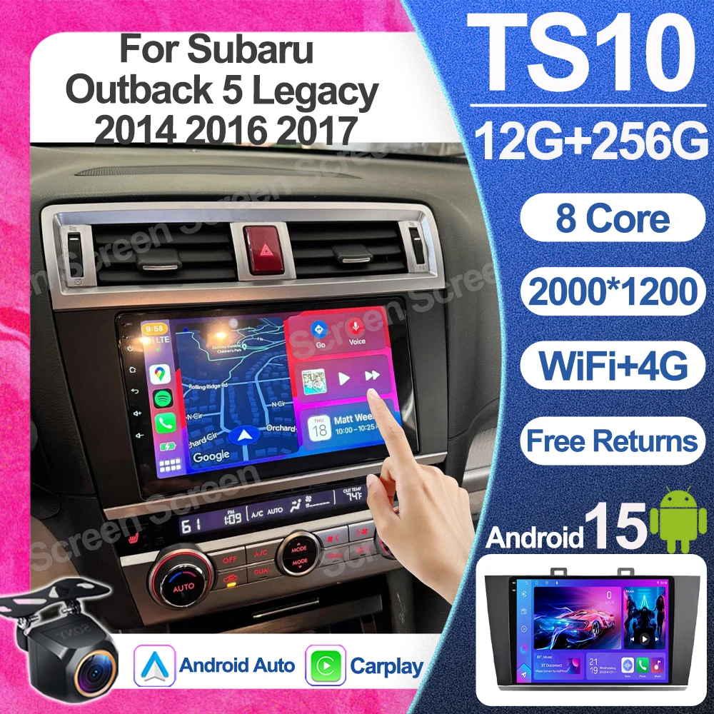 Android 16 For Subaru Outback 5 Legacy 2014 2016 2017 Touch Screen Car Radio Multimedia Video Player Navigation Stereo Gps Wifi