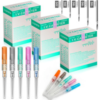 Sterile I.V Catheter Piercing Needle 14G 16G 18G 20G 22G Tattoo Needles for Body Piercing Tool Ear Nose Navel PIERC Needles