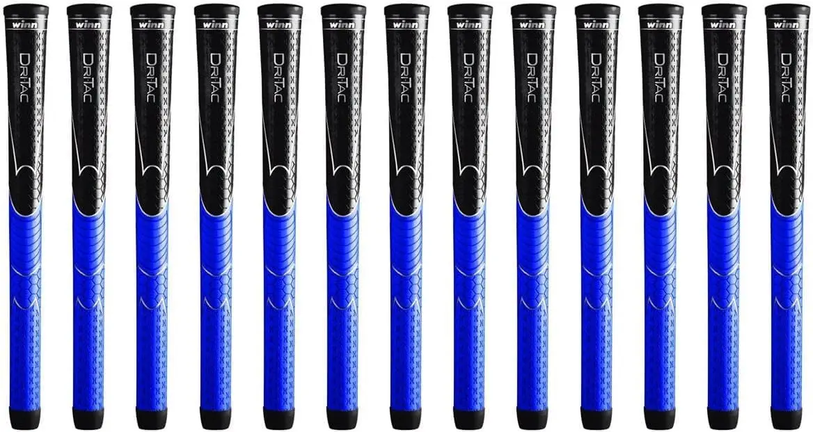 Black Blue Golf Grip Bundle u2013 13-Piece Set u2013 Non-Slip, All-Weather Performance u2013 Soft, Cushioned Feel for Comfort &