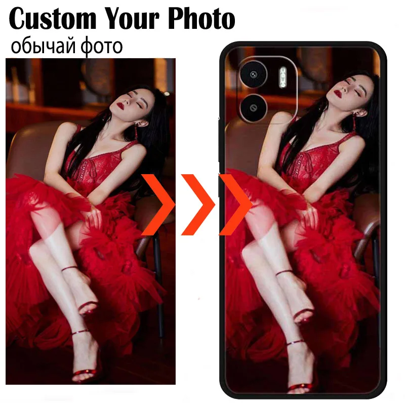 Custom Personalized Photo Cases For Xiaomi Redmi A2 A1 Plus Phone Cover For Redmi 10 5G Note 13 Pro Plus Case A1+ Picture Image