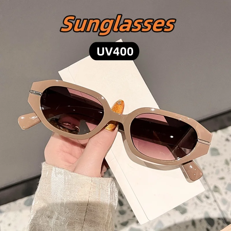

Individualistic Simplicity Small Frame Sunglasses Unisex Advanced Fashionable UV400 Protection Stage Performance Shades Glasses