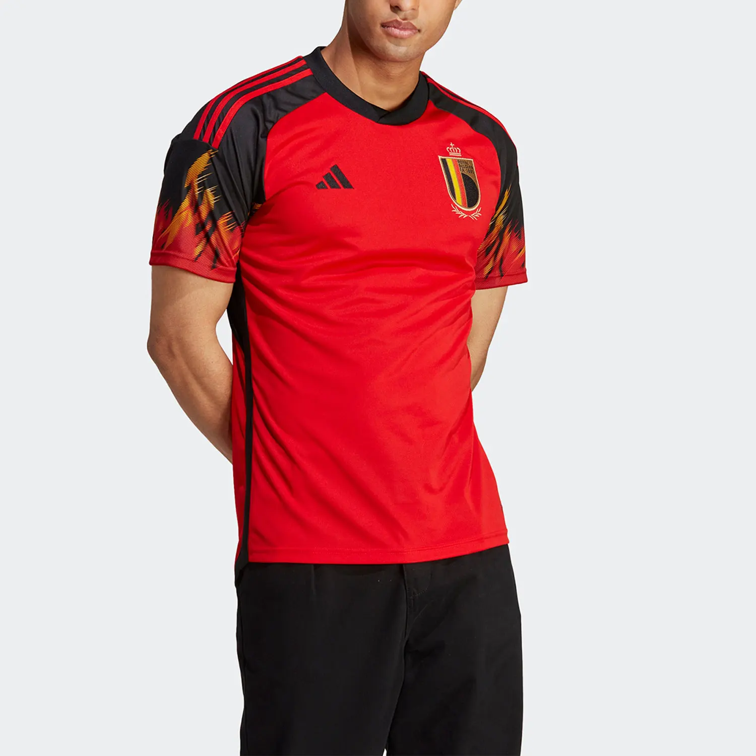 

Официальная мужская футбольная майка Adidas Authentic Belgium Team Fan Edition HD9412