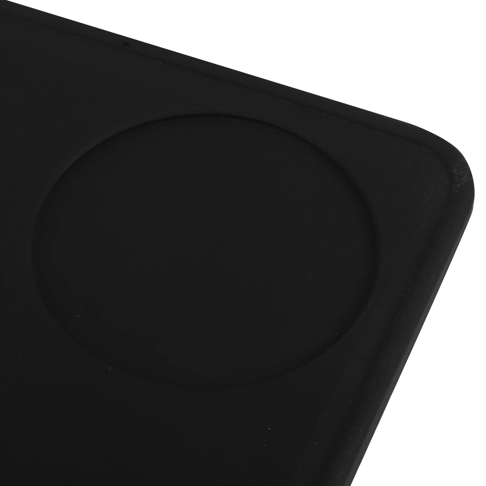 حصيرة سدادة قهوة من السيليكون غير قابلة للانزلاق بزوايا سوداء لمحطة إسبرسو ملحقات سطح الطاولة وسادة إسبرسو