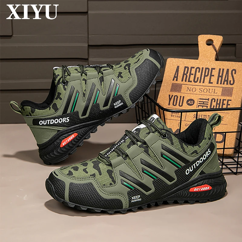 

XIYU New Men's Hiking Shoes Anti-slip Wear-resistant Comfortable Outdoor Hiking Shoes Walking Running Shoes Cycling Shoes
