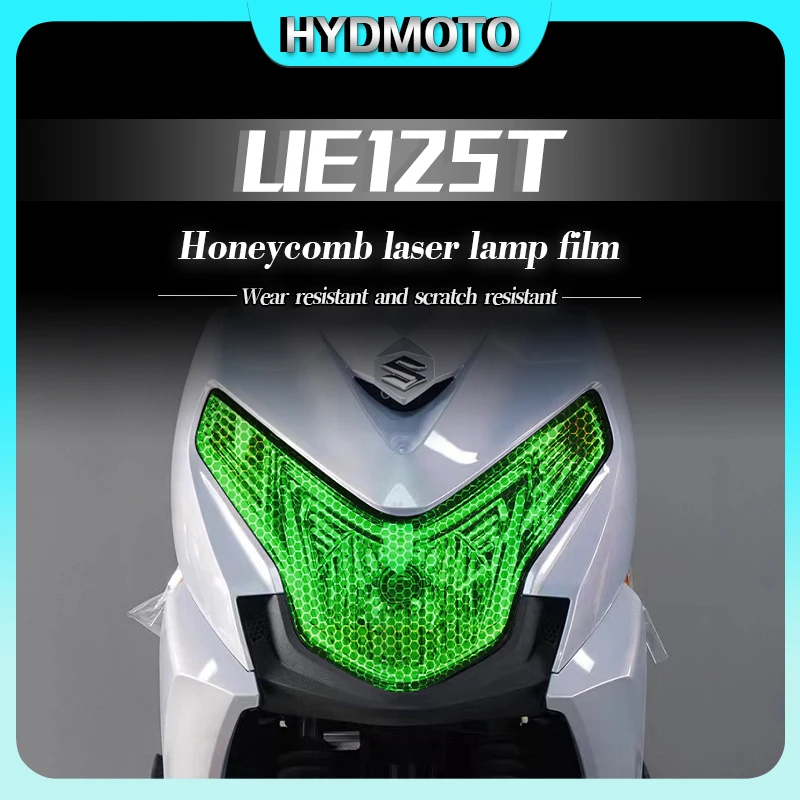 

For Suzuki UE125T honeycomb laser light film headlights film taillights smoked black protective film modification accessories