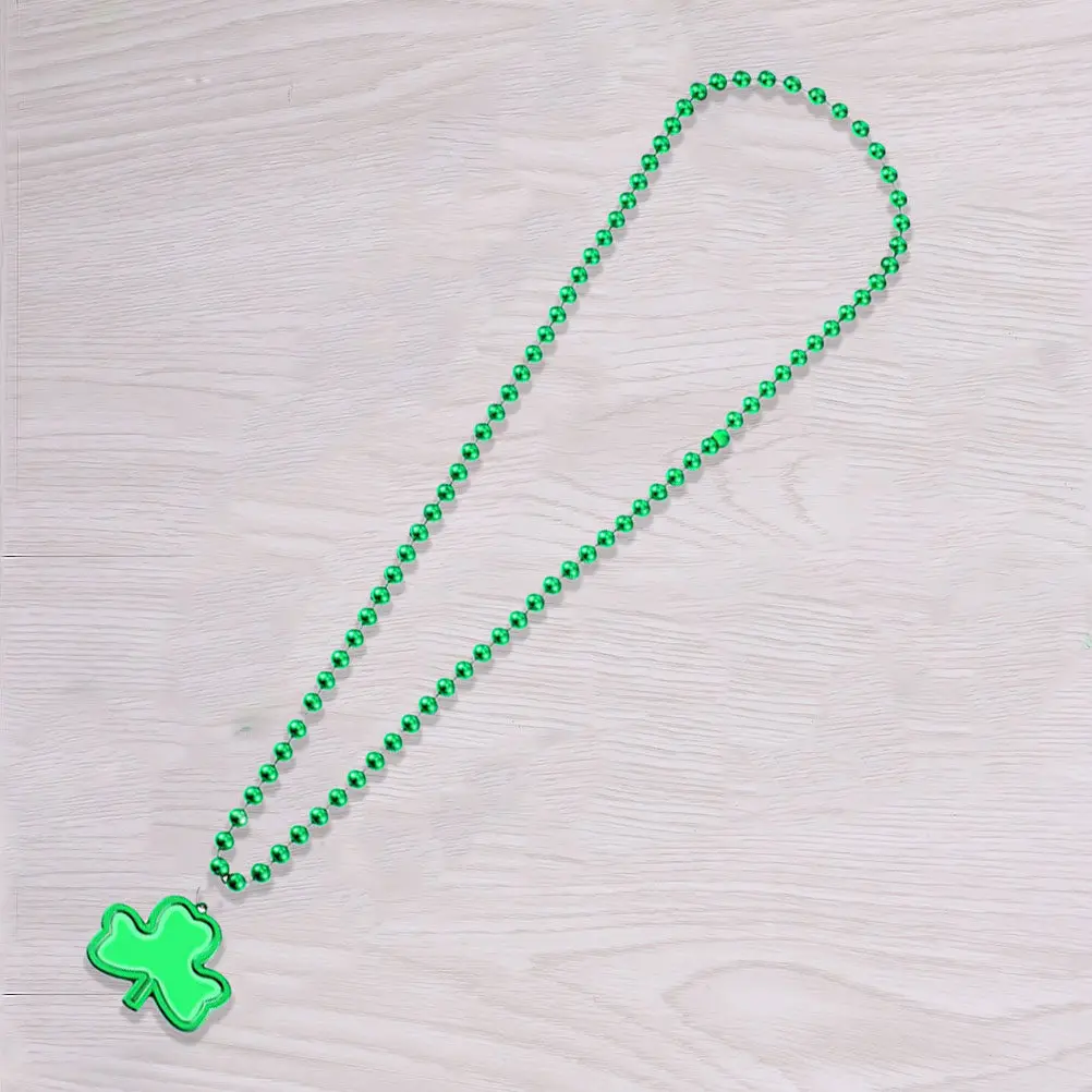 

6Pcs St Patrick's Costume Photo Set Bowknot Headband Socks Necklace Chic Party Dress Up Props for St Patricks Day
