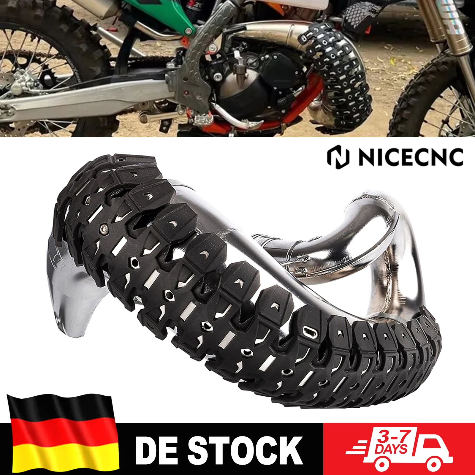 Protezione per Tubo di Scarico 60cm per Beta RR 300, GasGas EC 300, KTM EXC 300, Yamaha YZ250, Sherco SER 300