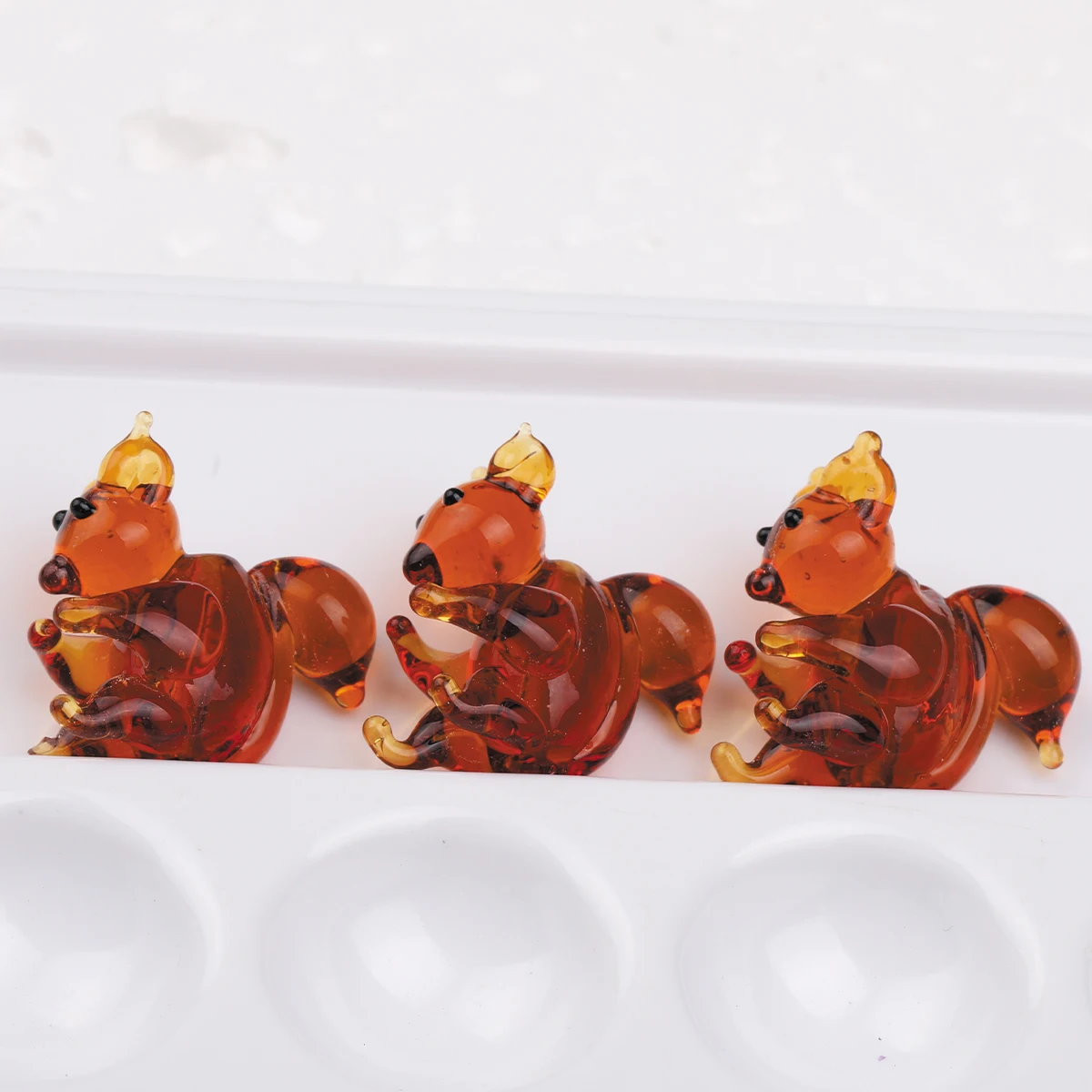 6pcs Glass Beads Squirrel Cute Vibrant Perfect for DIY Jewelry, Gift Making & Creative Beads For Jewelry Making Accessories