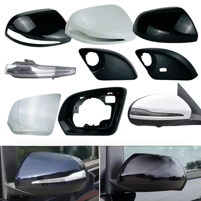 

For Mercedes-Benz V Class Vito W447 2016 2017 2018 2019 2020-2023 Rear Mirror Cover Frame Turn Signal Light Bottom Lower