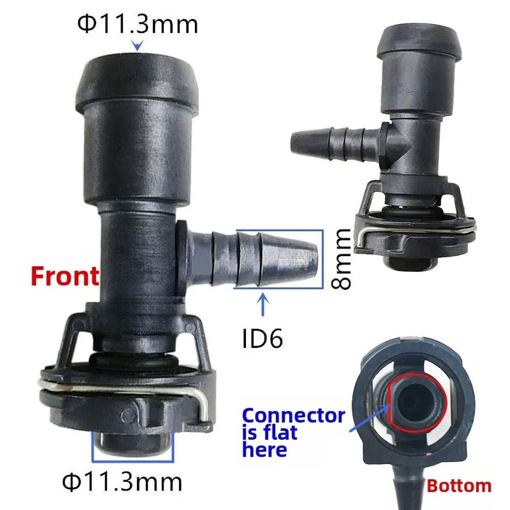 Three Way ABS Connector for Car Cooling System Quick Connect Buckle Compatible with Radiator Hose and Water Tank