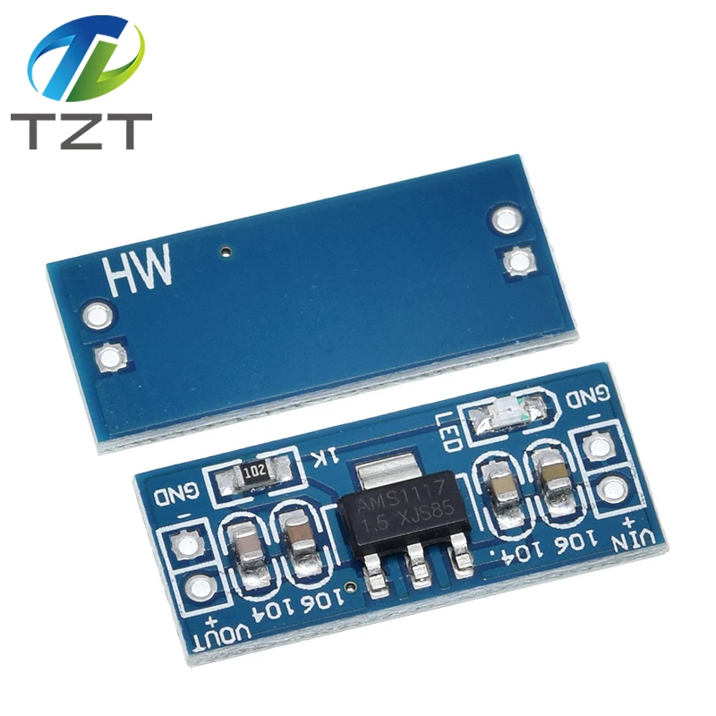 TZT 1/3/5PCS AMS1117 1.2V 1.5V 1.8V 2.5V 3.3V 5V Power Supply Module AMS1117-5.0V Power Module AMS1117-3.3V For DIY KIT