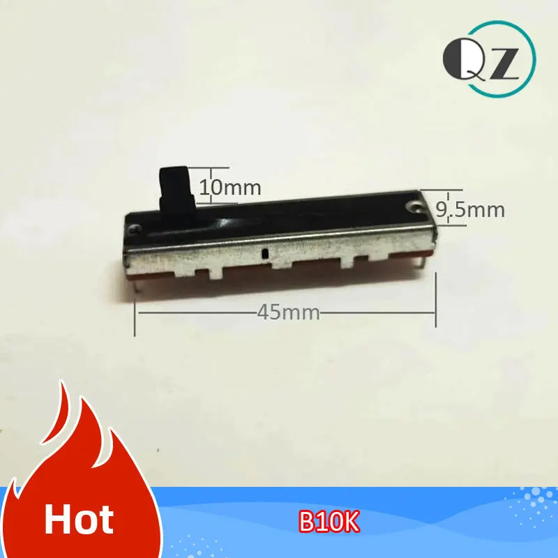 1pcs SC-302N long 45MM balanced smooth slide potentiometer B10K / Handle length 10MM 30mm trip 3 feet