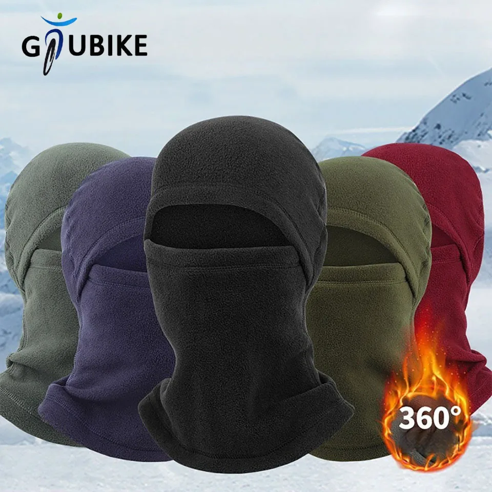 GTUBIKE Sturmhaube Vollgesichtsmaske Neue Winter Thermo-Fleece-Wärmer Motorrad Radfahren Kapuze Liner Sport Laufen Halswärmer
