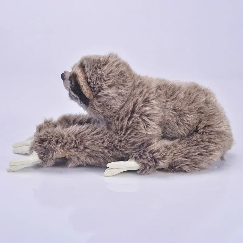 [Funny] 35cm Simulation Lifelike Three Toed Sloth Plush Toys Soft Sloth Stuffed Animals doll Birthday Christmas Gifts For Kids