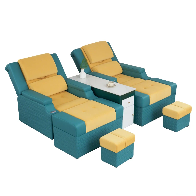 Electric Foot Bath Sofa Chair Foot Soak  Therapy All-in-one Ear Picking Bed Massage Recliner Pedicure Foot Bath Sofa