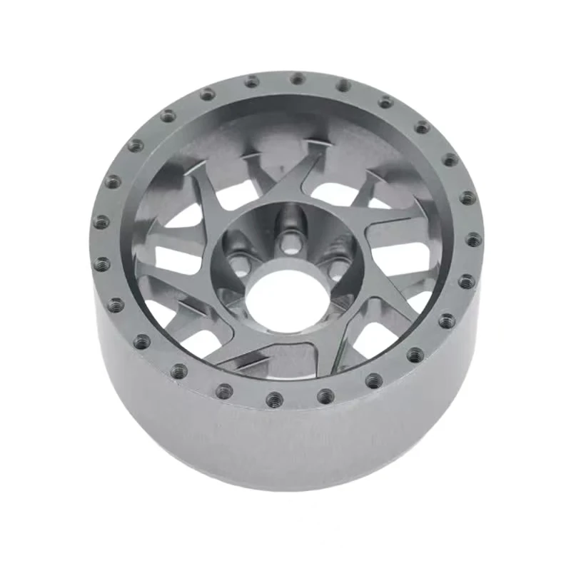 

CNC machined aluminum alloy hollow multi-bolt hole wheel hub Model car / Industrial equipment precision wheel assembly