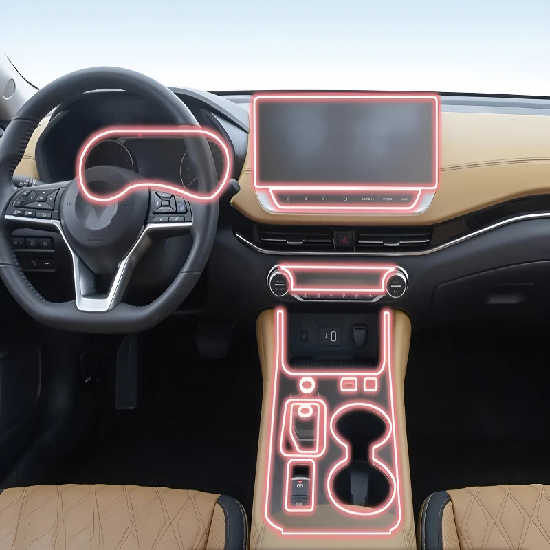 

Для Nissan Sylphy 2022-2023 приборная панель мультимедийная навигация прозрачная защитная пленка от царапин модификация