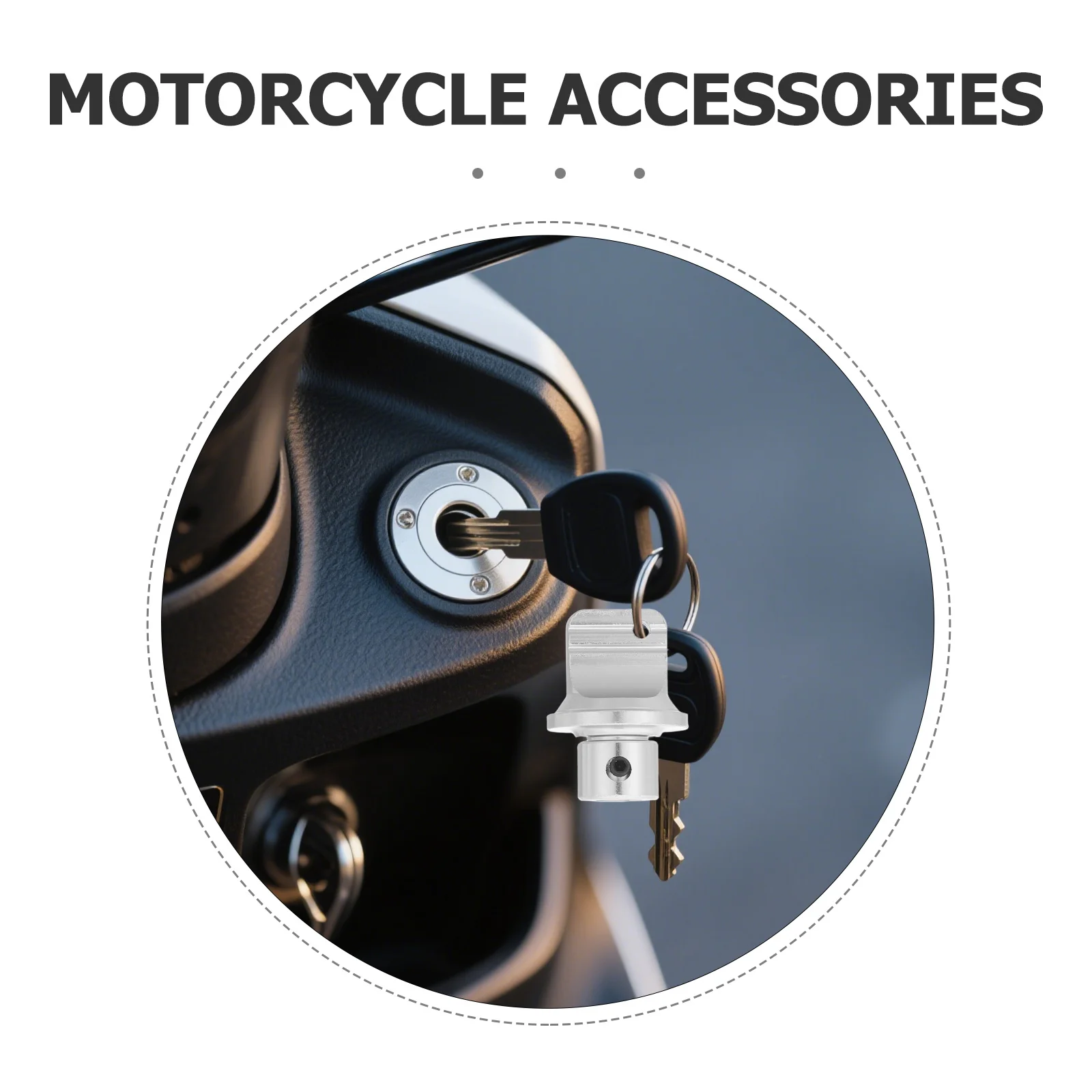 อะไหล่ทดแทนหัวกุญแจรถจักรยานยนต์โลหะผสมอะลูมิเนียมน้ำหนักเบา ติดตั้งง่าย อุปกรณ์เสริมฝาครอบกุญแจอเนกประสงค์สำหรับสกู๊ตเตอร์ไฟฟ้า