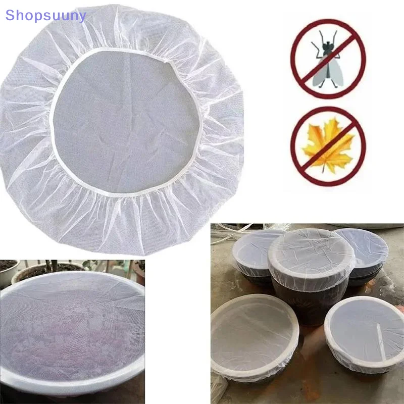 [SU]Outdoor Mesh Cover Netting For Rain Barrels Water Collection Buckets Cover Water Tank Protection Garden Supplies[SU]