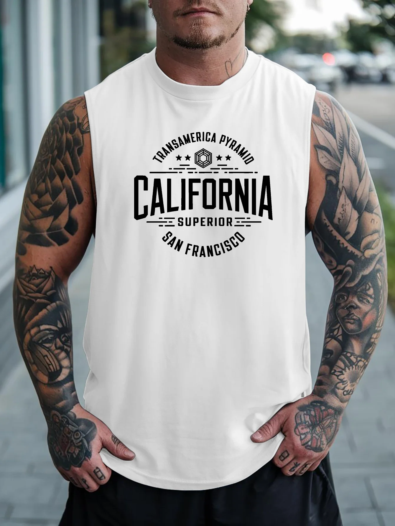 

San Francisco new American-style men's vest, for men to wear as an outer garment in summer