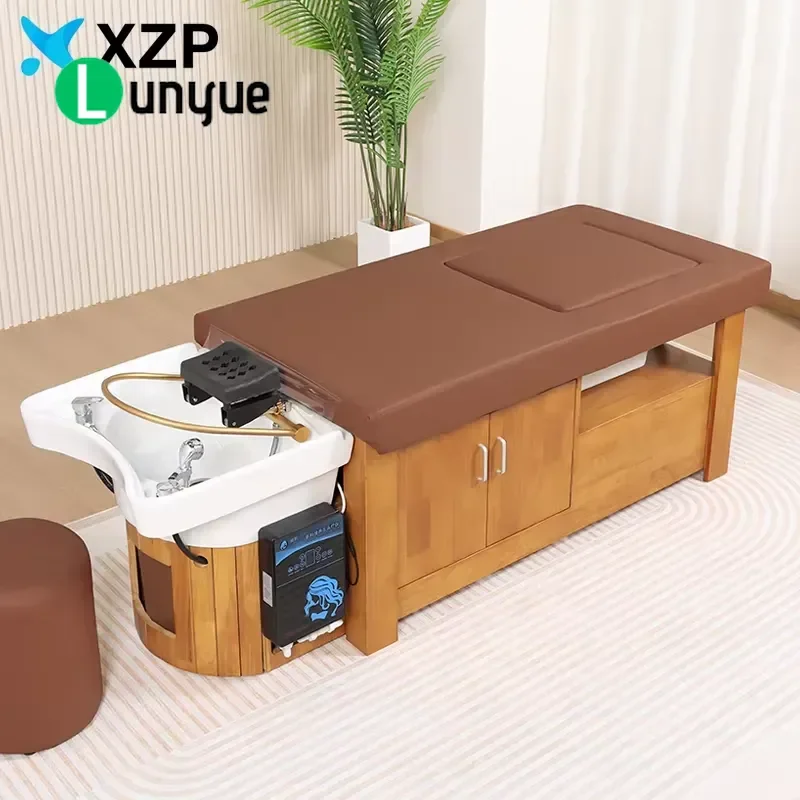 Shampoo Hair Care Facial Massage Bed Beauty Head Spa Bed Foot Bath Equipment for Hair Washing and Relaxation