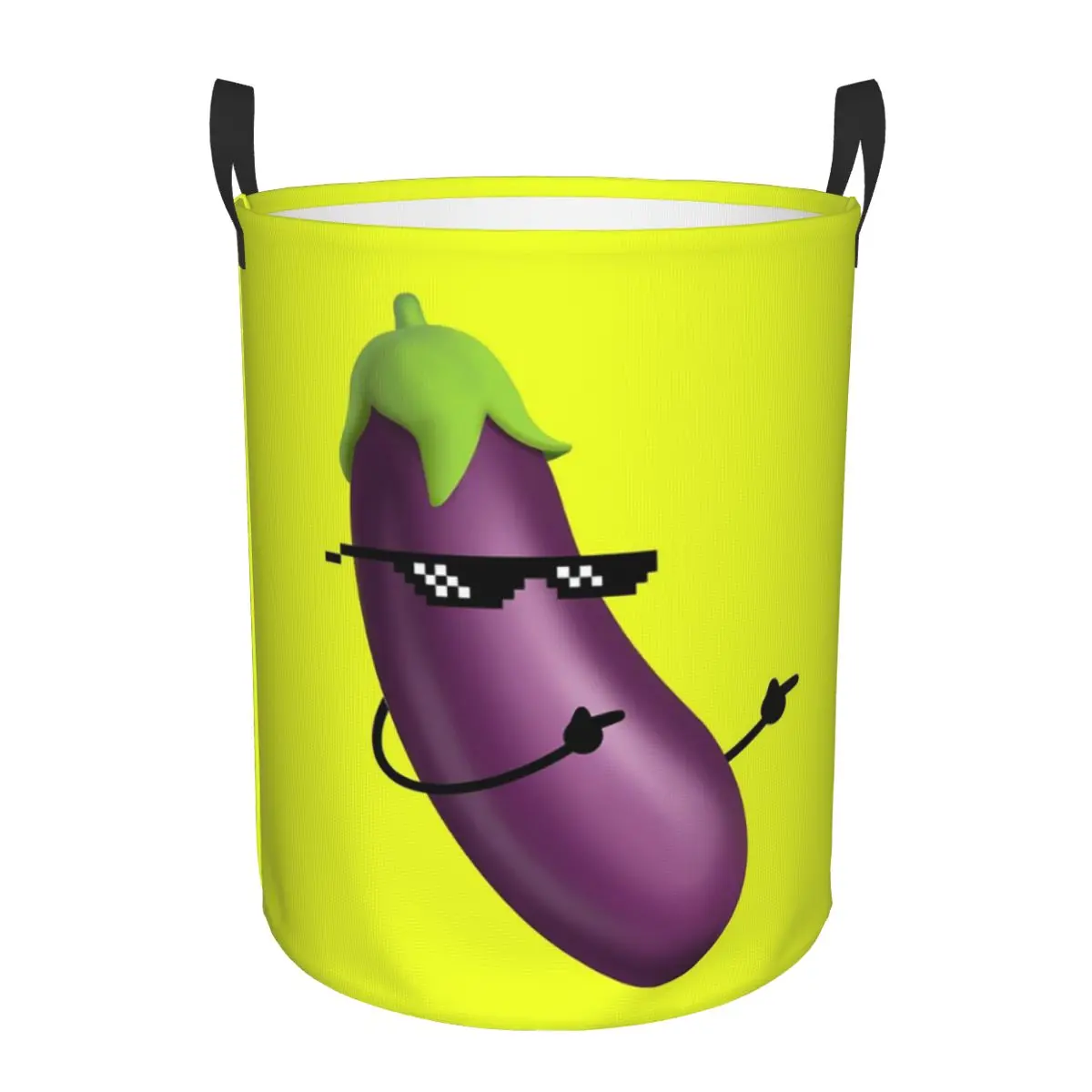 

Thug Life Баклажаны Корзины для грязного белья Складная большая водонепроницаемая корзина для одежды и игрушек для дома Детская