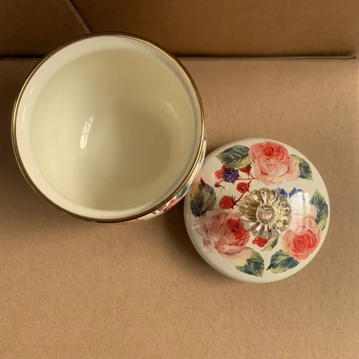 Enamel Sugar Bowl Salt Shaker Seasoning Container Set, Household Iron Enamel Seasoning Pot & Tea Canister, Durable Dining Room