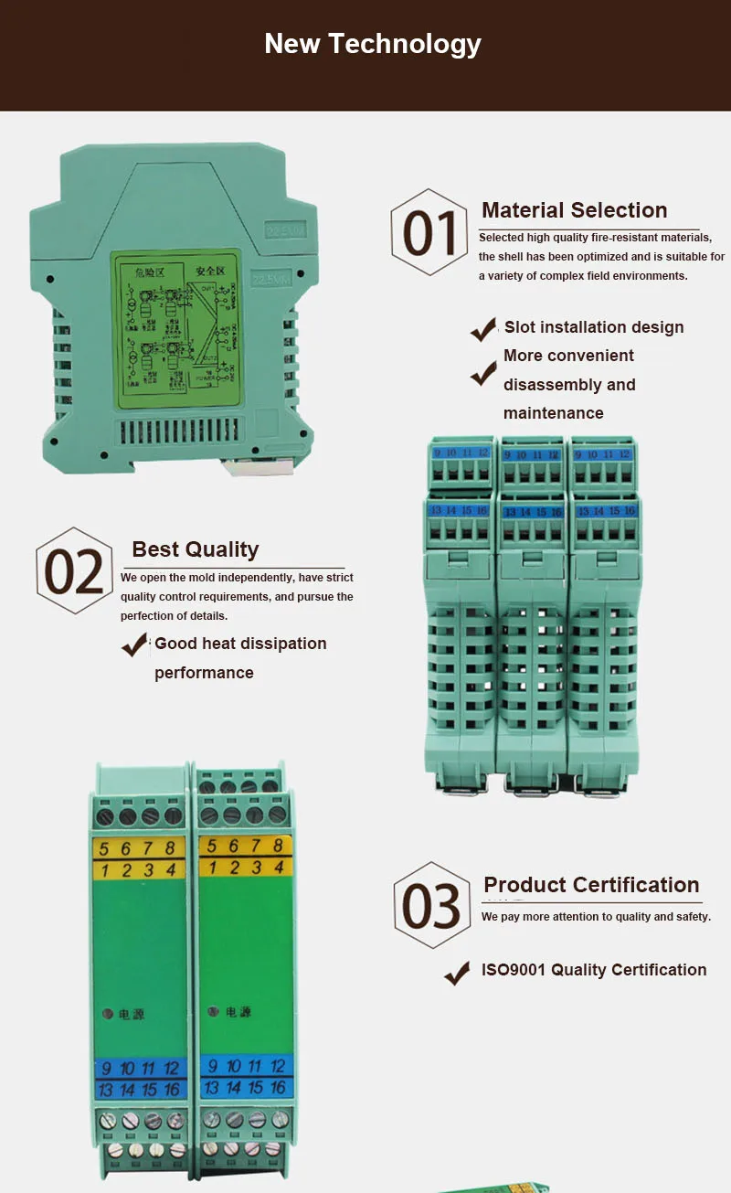 

Explosion-proof Converter Transformer Intrinsic Digital Output Signal Safety Isolated Barrier