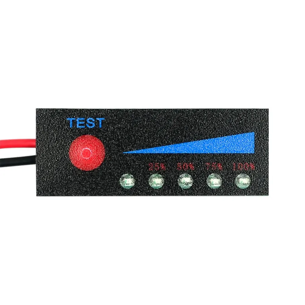 12V Lead Acid Battery Level Indicator Tester 1S 2S 3S 4S Capacity Voltage Meter Battery Capacity LED Display Power Indicator