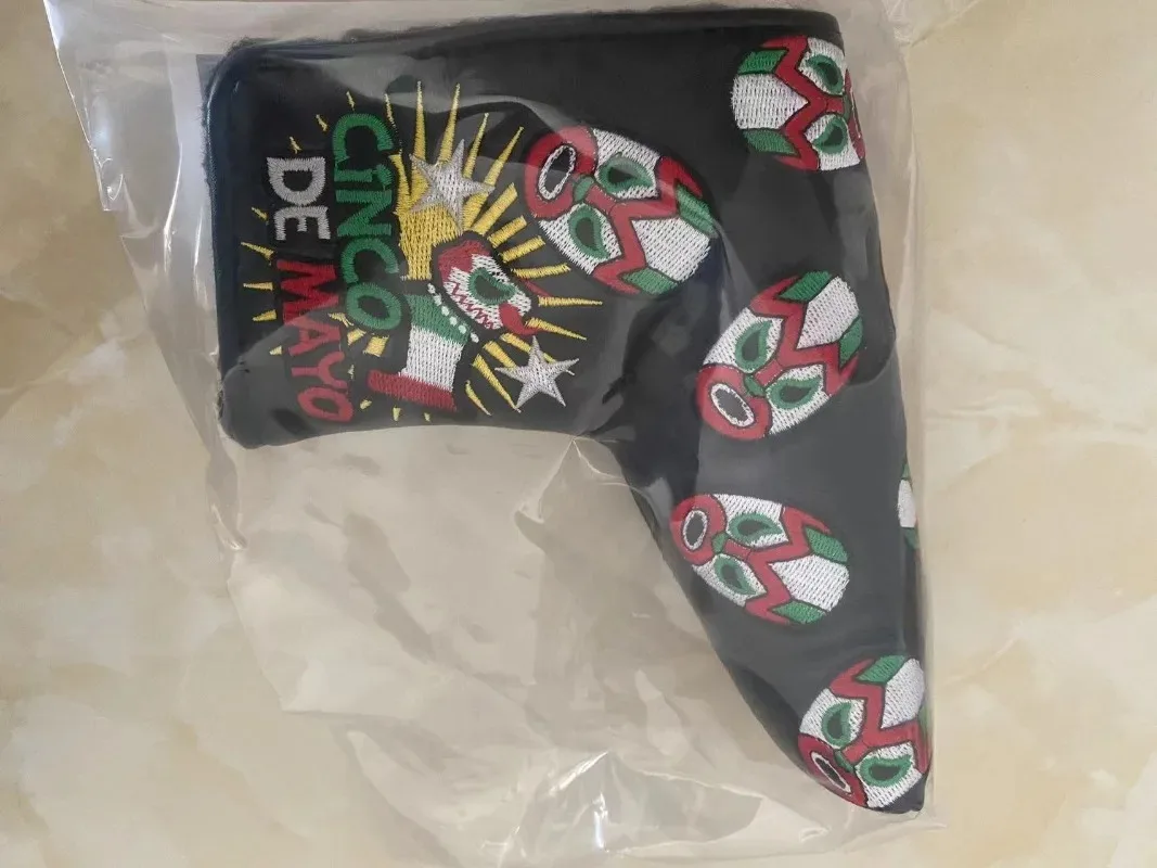

Outdoor golf training, 2011 Cinco De Mayo Brand New Golf putter Headcover Black/White