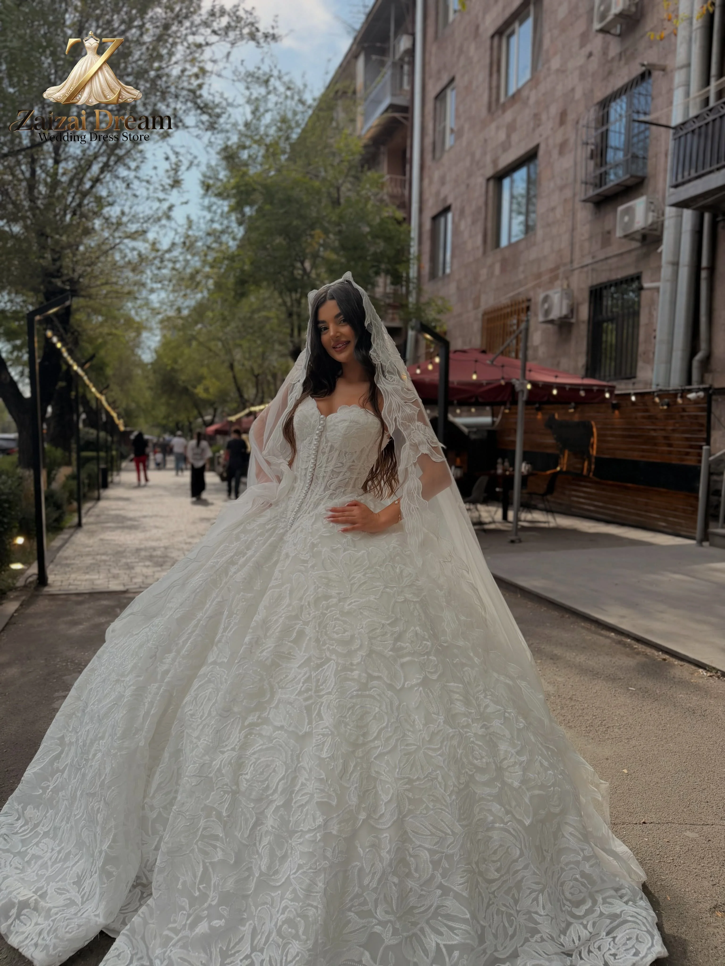Customzied Luxury Strapless Ball Gown Wedding Dress Sweetheart Neck Floral Jacquard Princess Bridal Gown Vestido De Novia