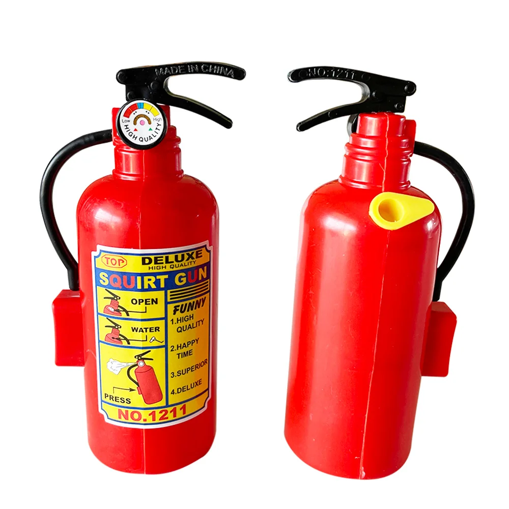 4pcs Fire Extinguisher Props for Fireman Sam Birthday Decorations Kids Children Firefighter Birthday Favors Party Decor Supplies