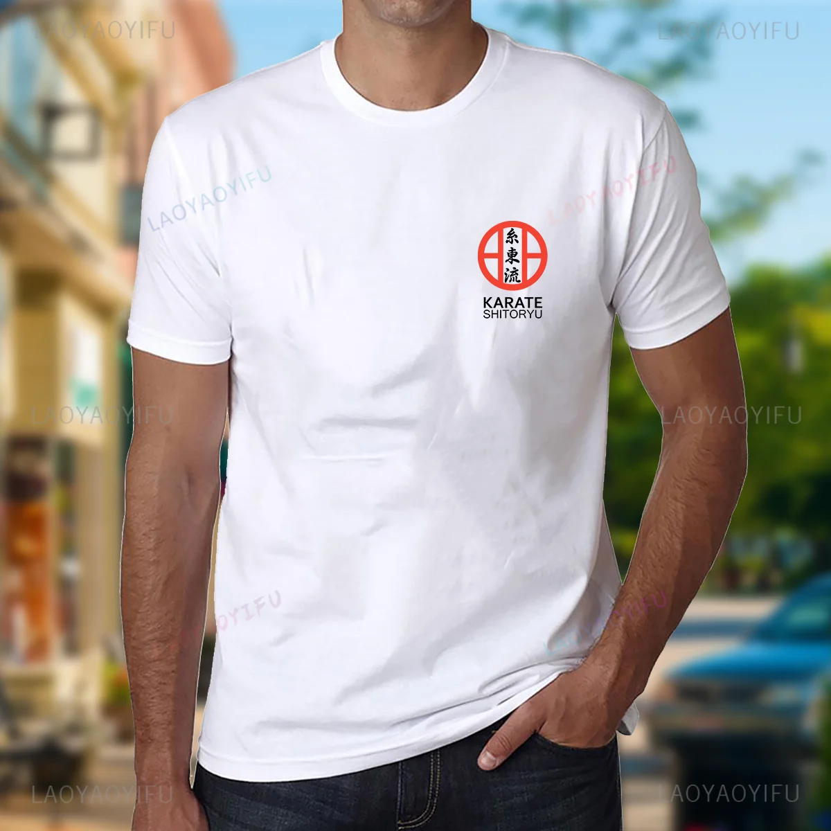 Camiseta Vintage japonesa Shito Ryu con estampado de Karate, Tops, ropa de calle para Hombre y mujer, Camiseta gráfica de algodón de manga corta, Ropa para Hombre