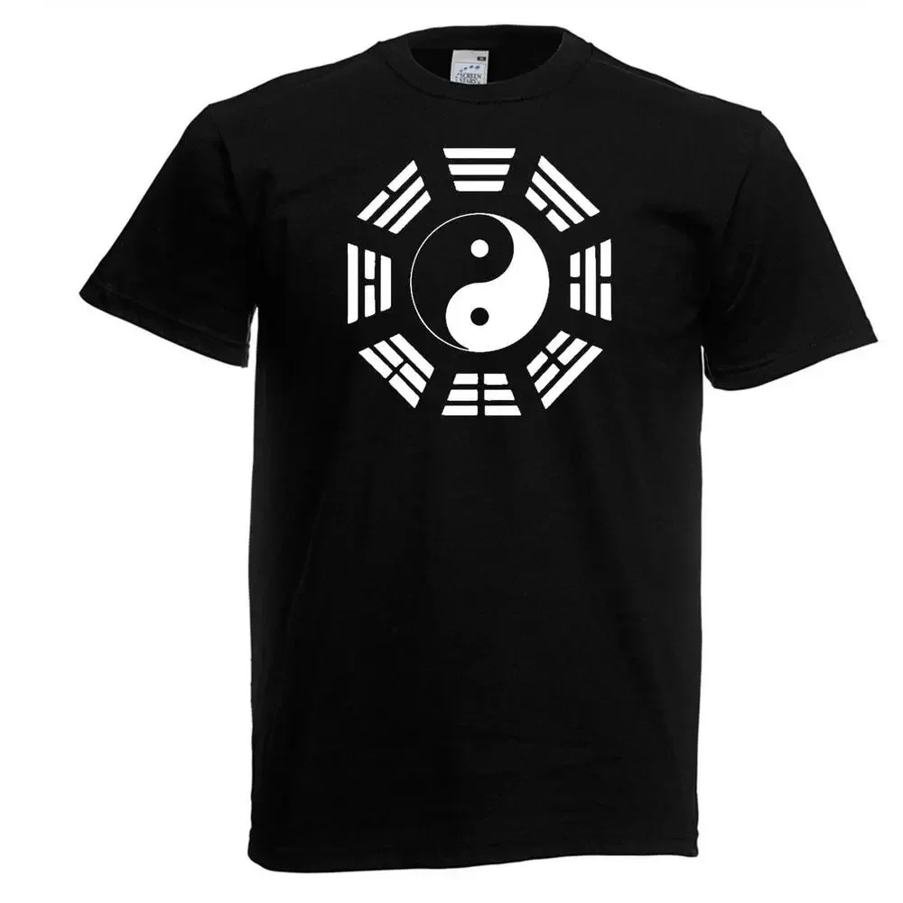 Adults Iching Jung Hexagrams I Ching Yin & Yang Tai Chi Unisex Black T Shirt High Quality 100%Cotton Short Sleeve