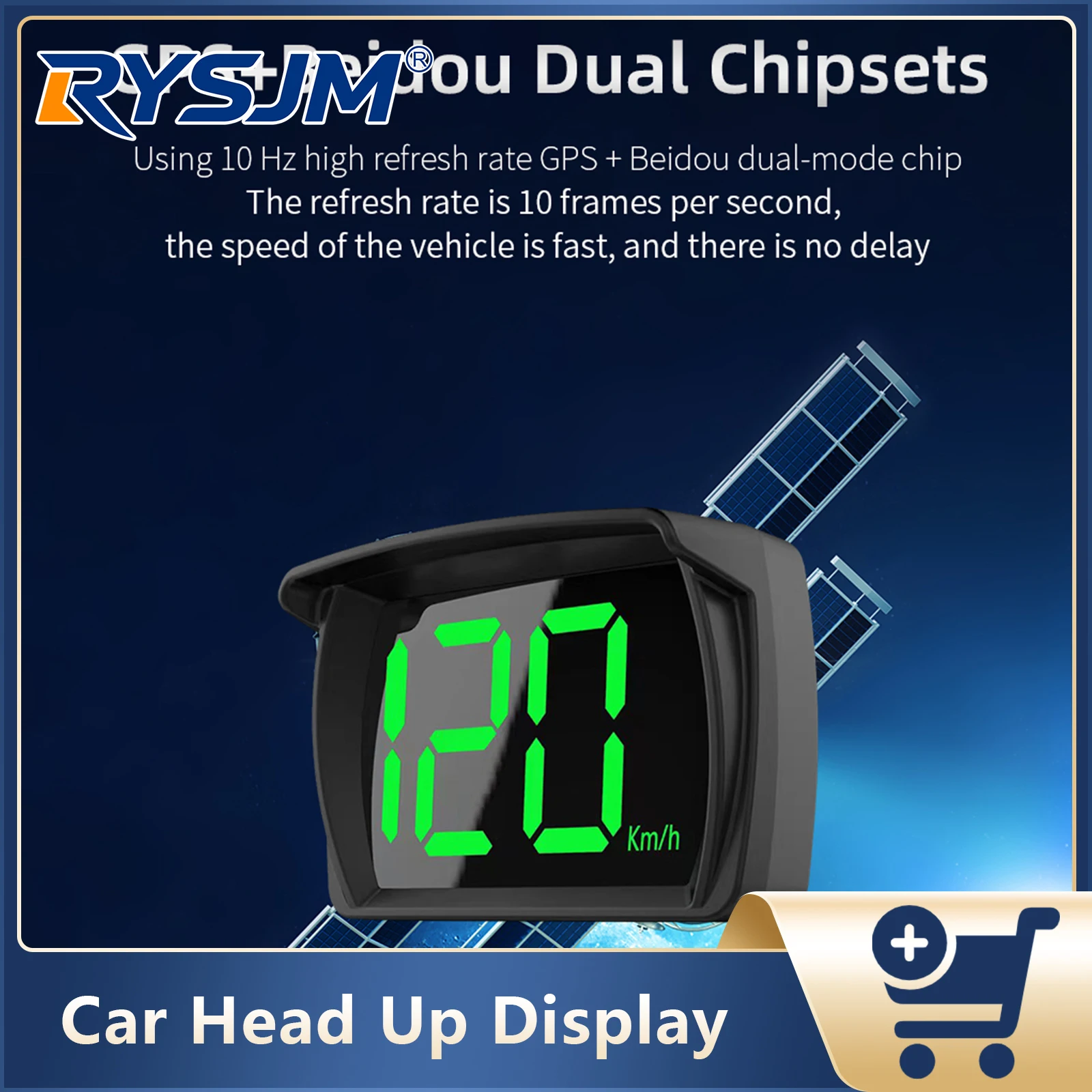 Y03 Auto-GPS-Digital-Head-Up-Display Geschwindigkeitsprojektor KMH/MPH Geschwindigkeitsmesser für alle Autos Plug-and-Play Autozubehör