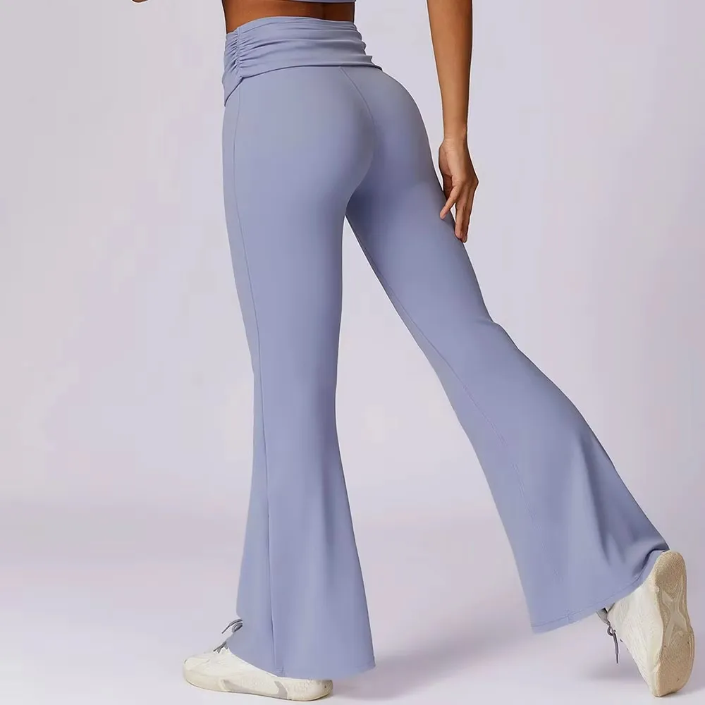 

Yoga Pants Women Bell Bottoms High Waist Sport Flare Pants Gym Fitness Legging Women Female Legging Tummy Control Running Tight