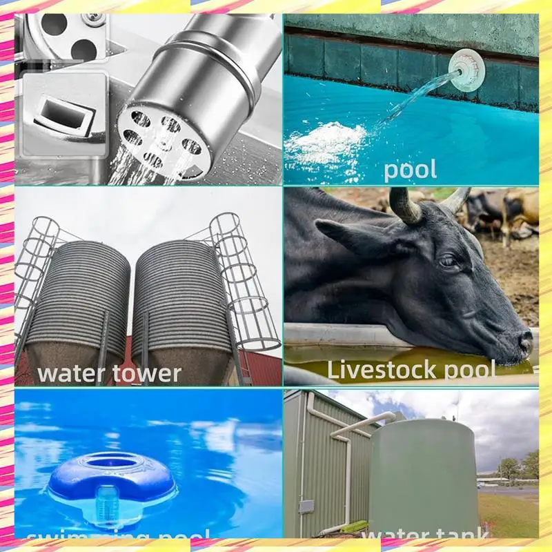 ABJJ 2 Pack 1/2Inch 3/4Inch Auto Fill Shut Off Water Tank Float Valve, 304 Stainless Steel Water Level Control Valve