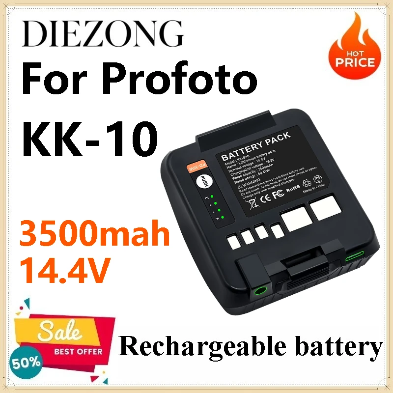 10pcs 14.4V 3500mah Battery for Profoto B Series Location Flash, Profoto B10 Battery