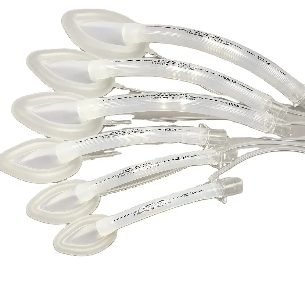 China Low Price Wholesale Medical Consumable Disposable Endoscope Instrument PVC SoftCushion  Video Laryngeal Mask Set