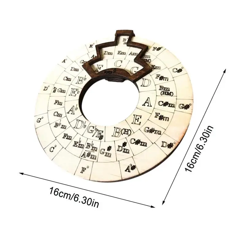 Circle Of Fifths Wheel Wood Chord Tools Circle Wheel Expand Your Playing Ability Song Writing And Music Exploration tool