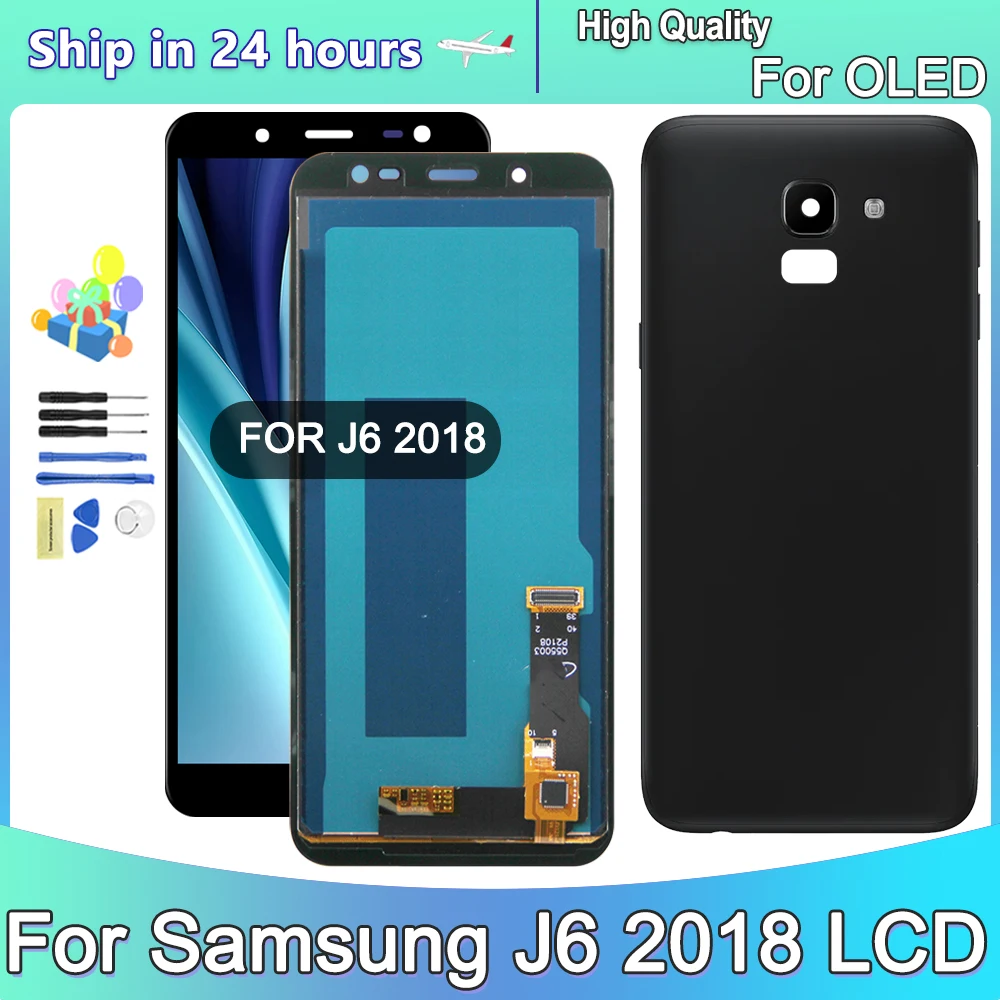 5.6''OLED J600 LCD For Samsung Galaxy J6 2018 LCD J600 J600F/DS Display Touch Screen Digitizer Replacement Parts