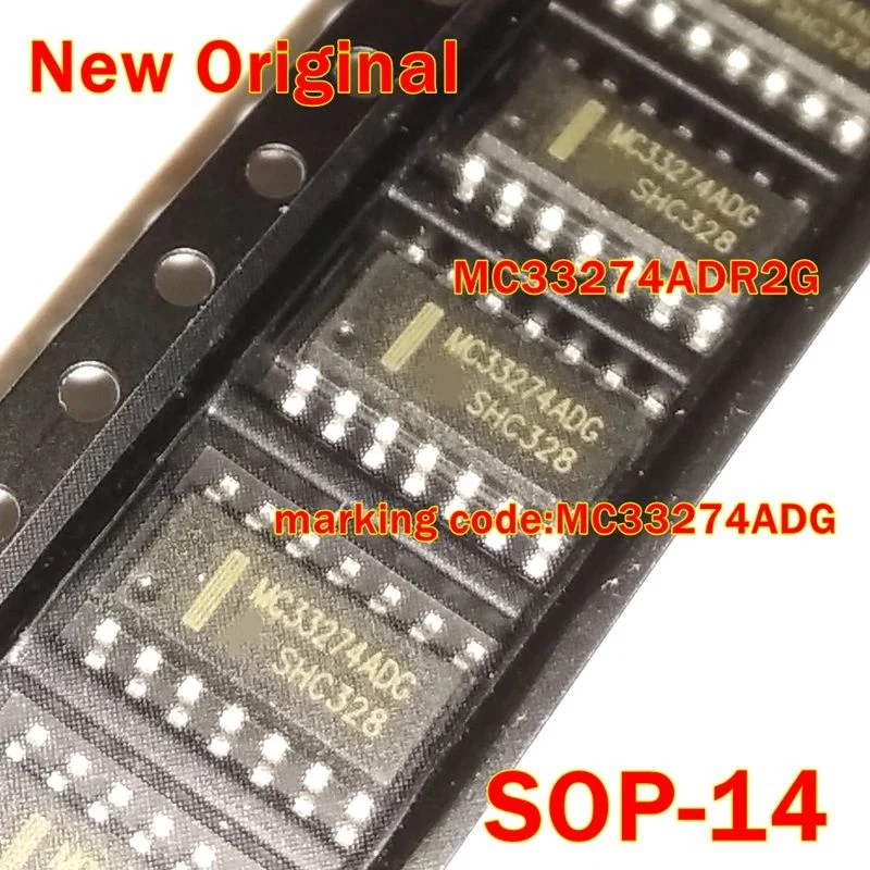 

10Pcs to 500Pcs New Original Mc33274Adr2G Sop-14 Marking Code:Mc33274Adg Low Input Offset Voltage Operational Amplifiers