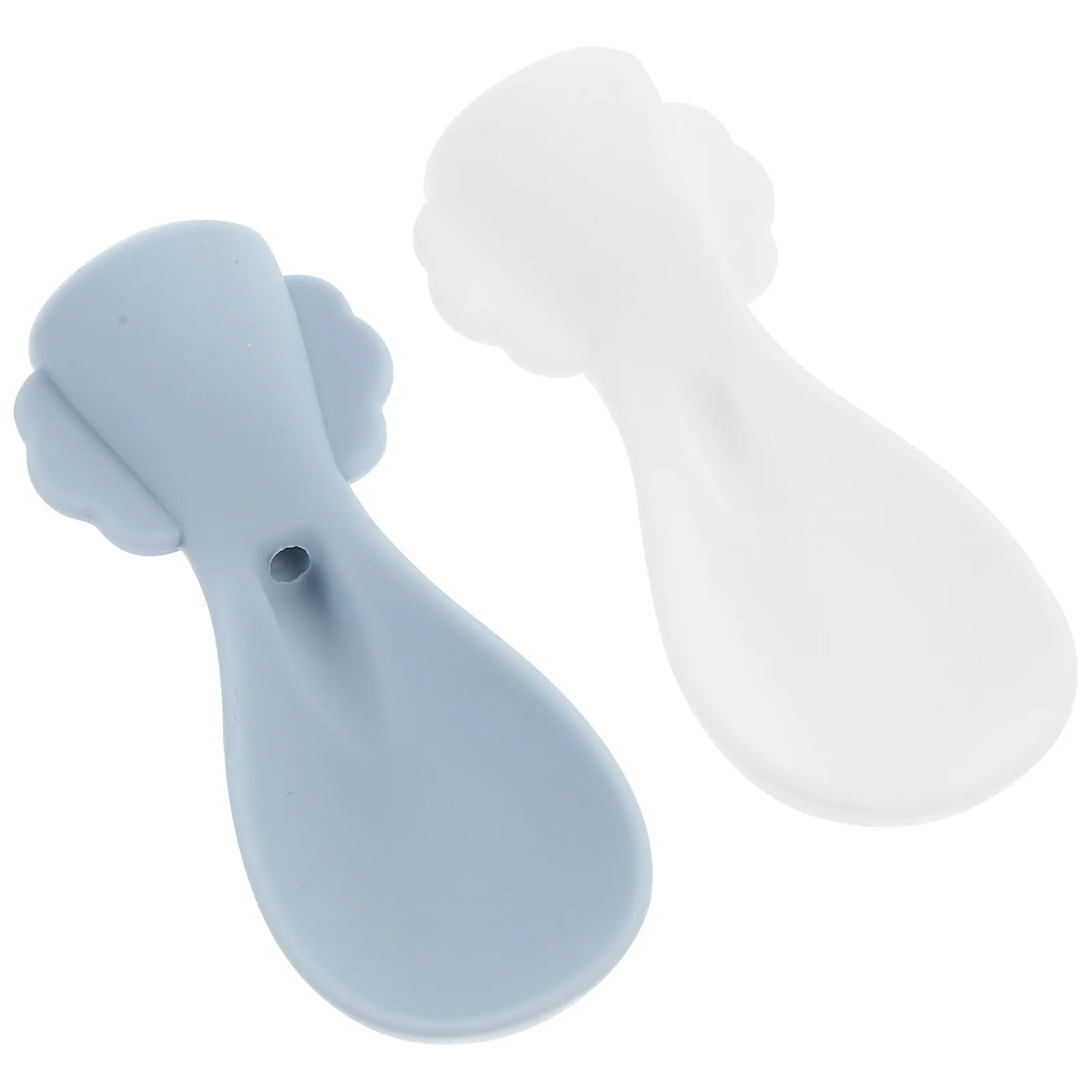 

2Pcs Silicone Baby Spoon for Food Pouches Feeding Scoop Bpa-Free Reusable Infant Toddler Puree Fruit Squeeze Spoon