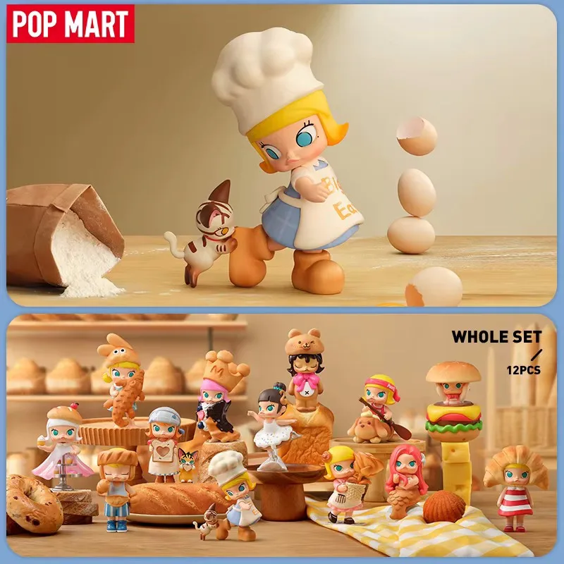 POP MART MOLLY Serie Carb-Lover Scatola cieca Guess Bag Scatola misteriosa Giocattoli Bambola Cute Anime Figure Ornamenti per il desktop Collezione regalo